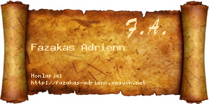 Fazakas Adrienn névjegykártya