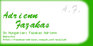 adrienn fazakas business card